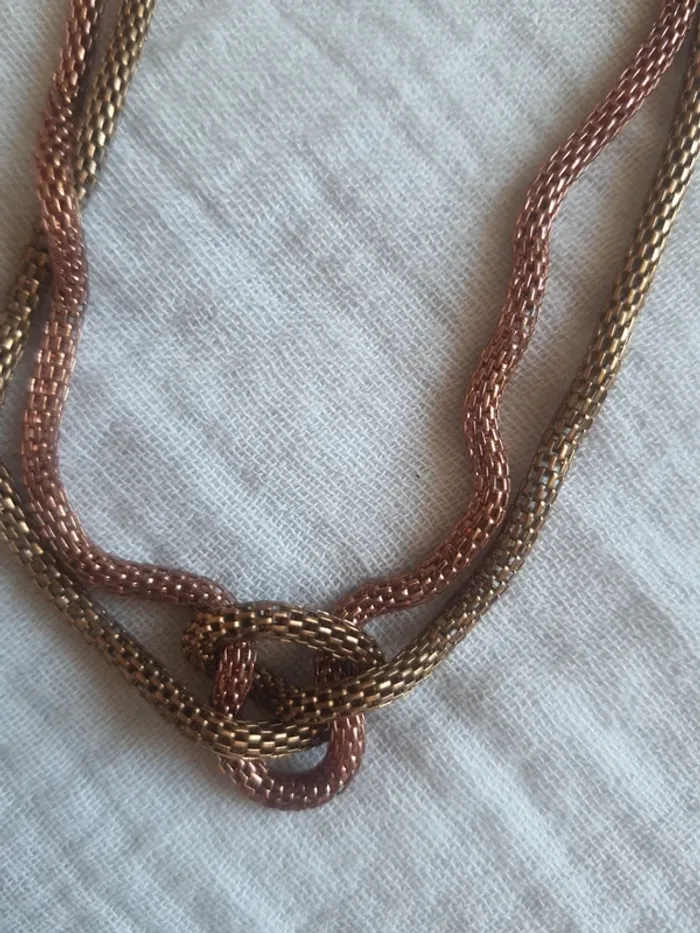 3 colliers cuir métal - photo numéro 4