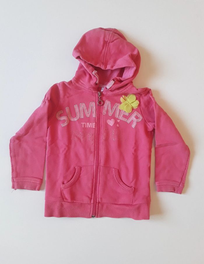 Gilet zippé à capuche 4 ans