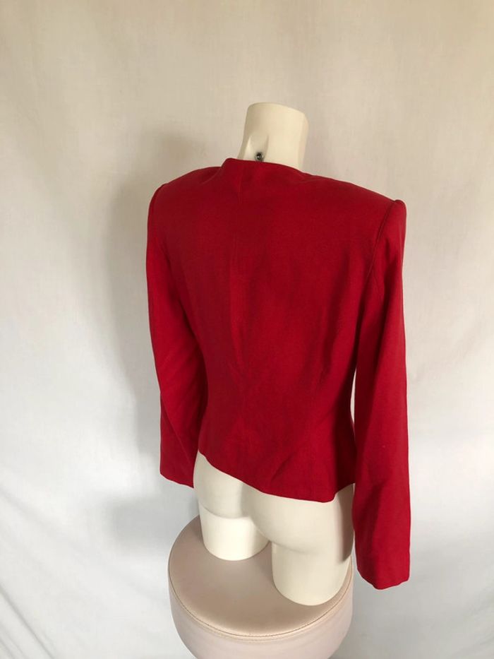 Veste rouge foncé vintage Le Look taille 36 très bon état - photo numéro 4