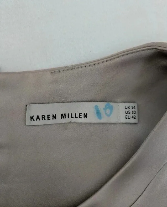 Robe de soirée satinée - Karen Millen - taille 40 - photo numéro 7