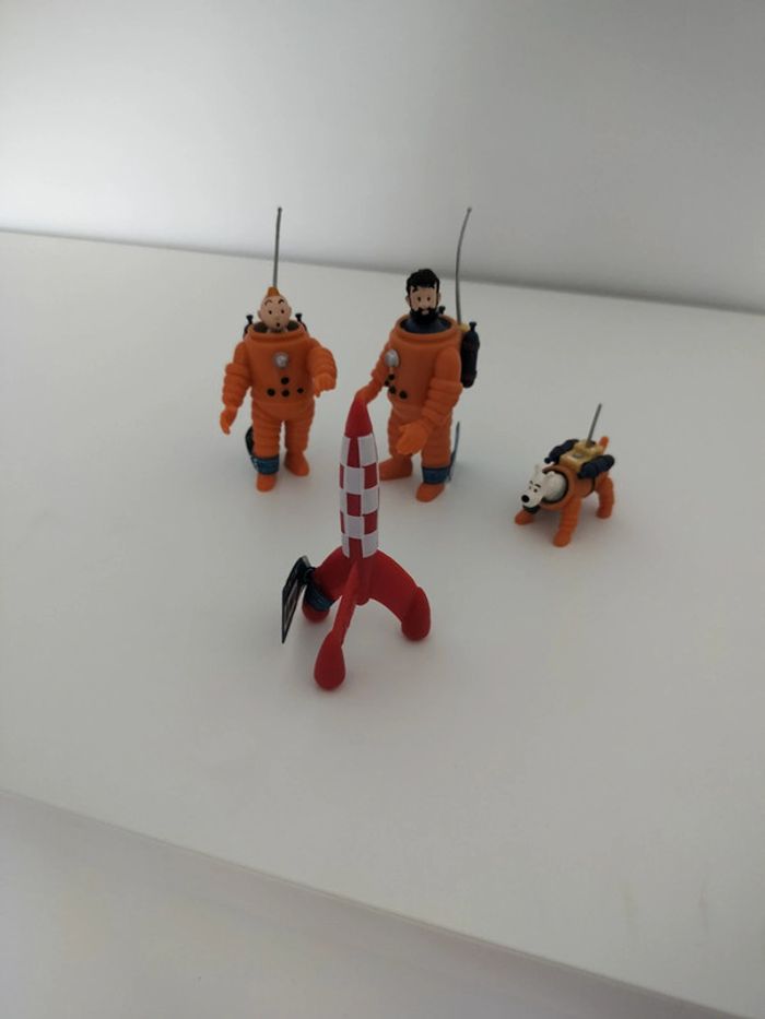 Lot Figurines Tintin Lune