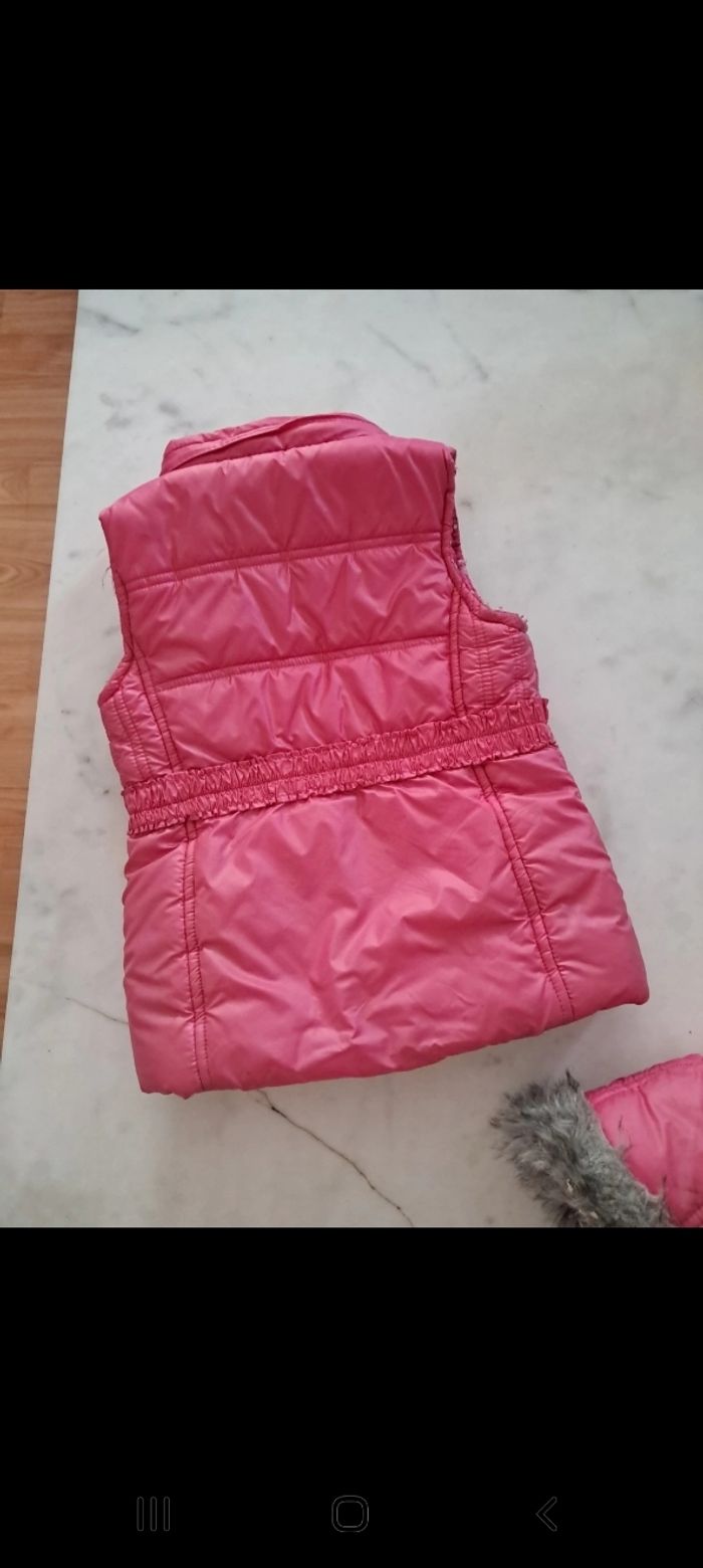 Doudoune rose sans manche 4 ans orchestra - photo numéro 4