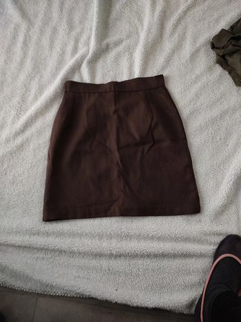 Jupe courte marron