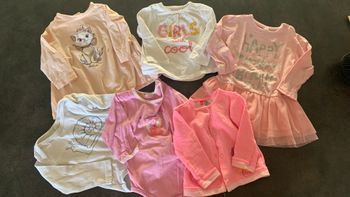 Lot filles 6 mois mi saison - robe gilet bodies tshirt manches longues