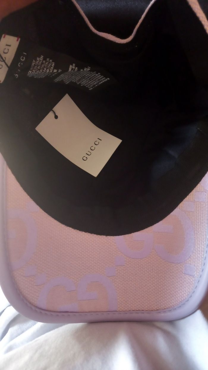 Casquette Gucci mauves clair taille unique - photo numéro 4