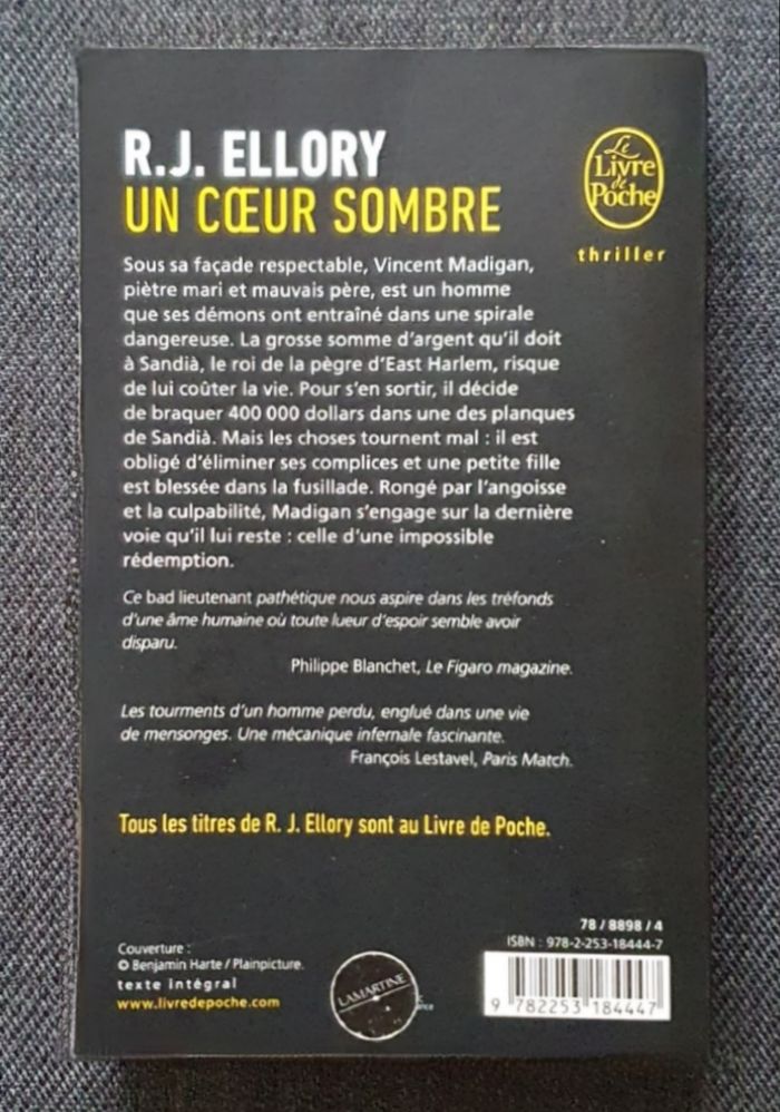 Roman Thriller, format poche "Un cœur sombre" / Éd. Le Livre de Poche - photo numéro 2