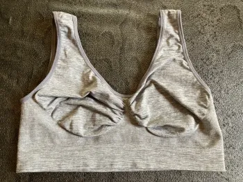 Soutien gorge sans armature brassière grise XL