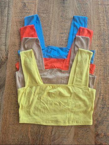 Lot de tops courts femme 40