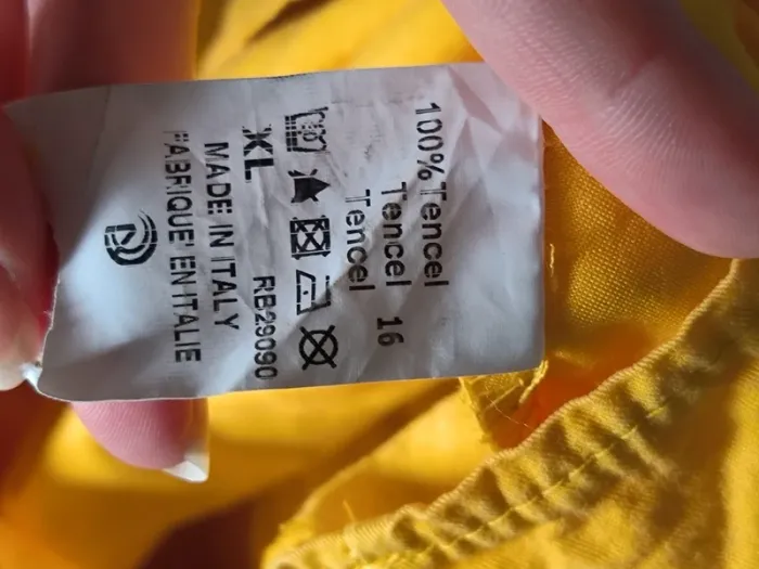 Robe jaune moutarde avec poches - photo numéro 3