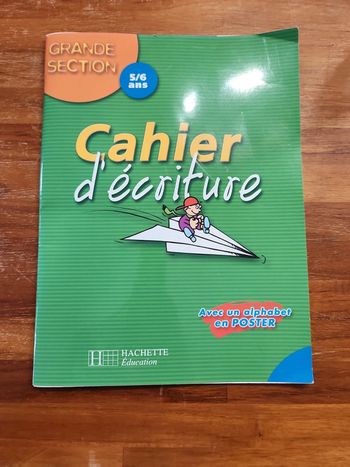 Cahier d'écriture