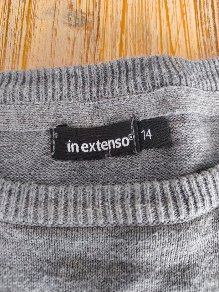 Pull/Sweat Garçon In Extenso 14 ans Gris - photo numéro 5