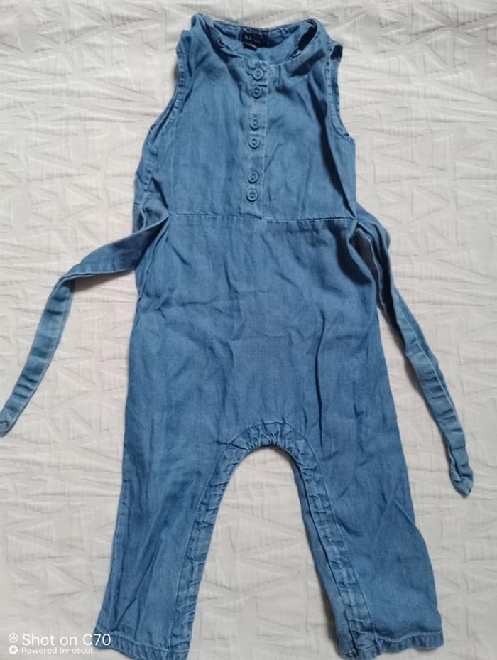 Kiabi salopette combi jean fluide 12 mois