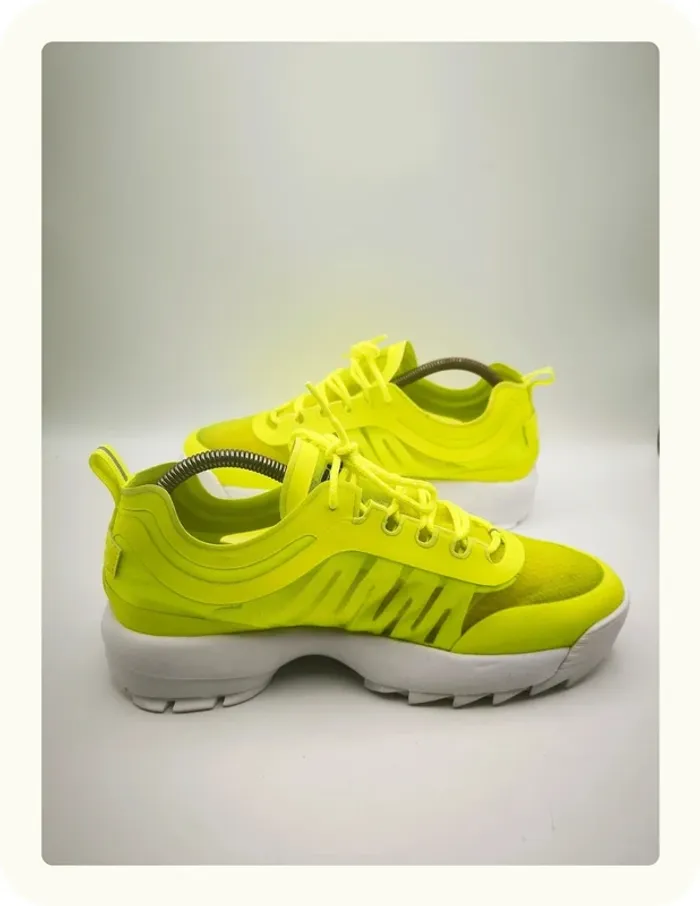 Baskets Fila Disruptir run jaune néon fluo Taille 43 Neuves - photo numéro 2