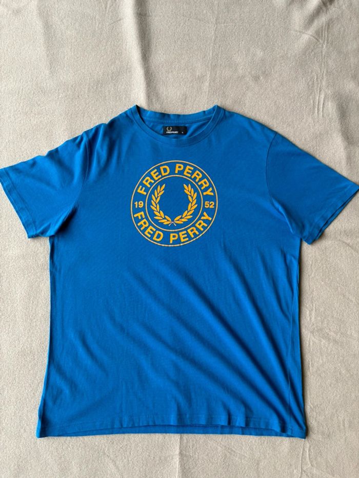 Tee-shirt Fred Perry bleu homme taille XL - photo numéro 2