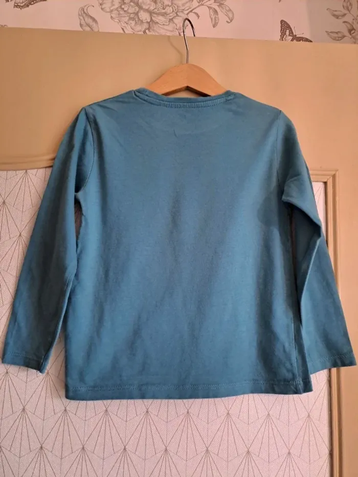 T-shirt garçon 6 ans la halle comme neuf bleu - photo numéro 2