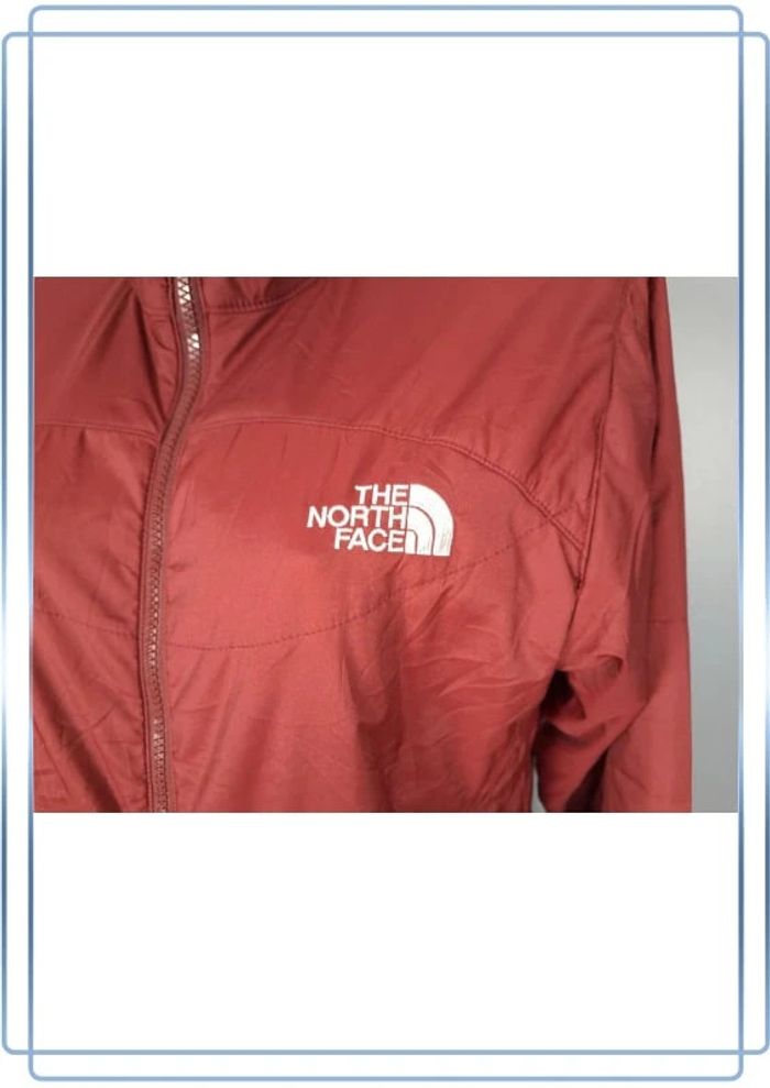 Veste coupe vent / imperméable the north face femme bordeaux taille M  brodé (340) - photo numéro 3