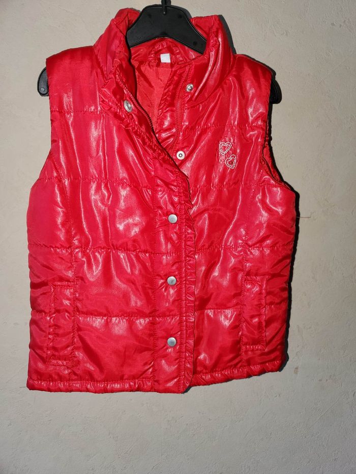 Doudoune rouge sans manches fille 6 ans - photo numéro 3