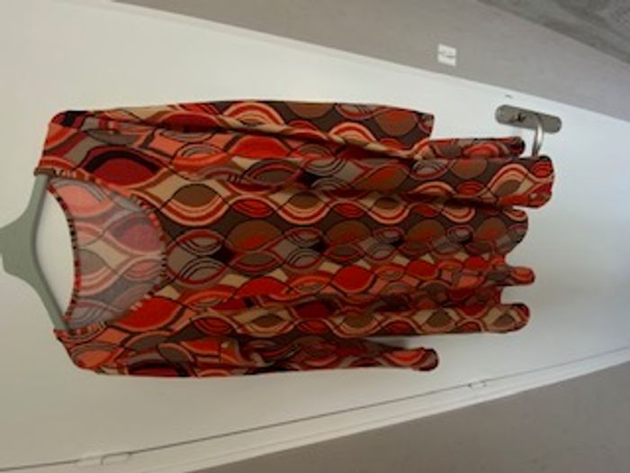 robe imprimé orange