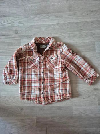 🍁Veste chemise doublée orchestra 86cm🍁