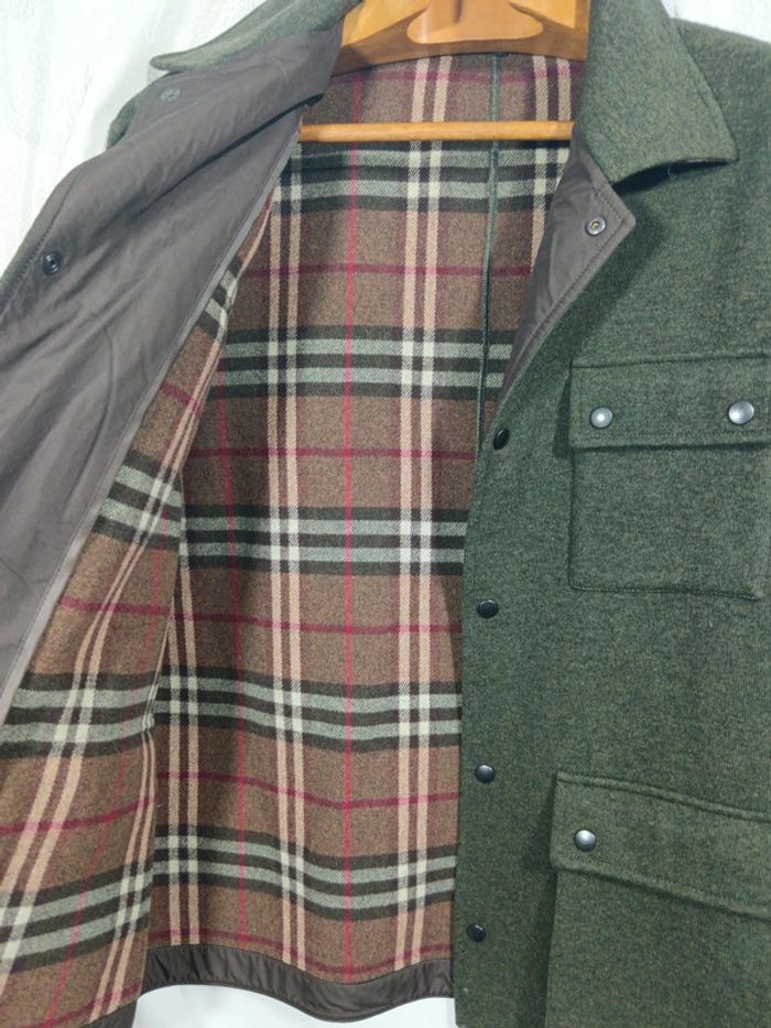 Burberry | Surchemise veste vert foncé | t. 46 - photo numéro 11
