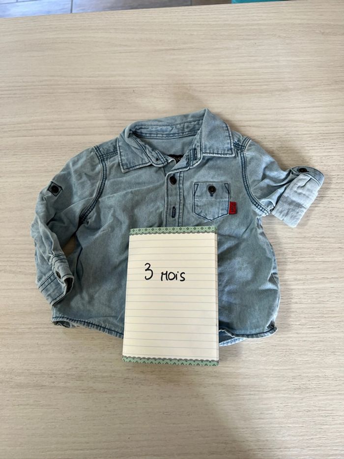 Chemise bleu In Extenso 3 mois