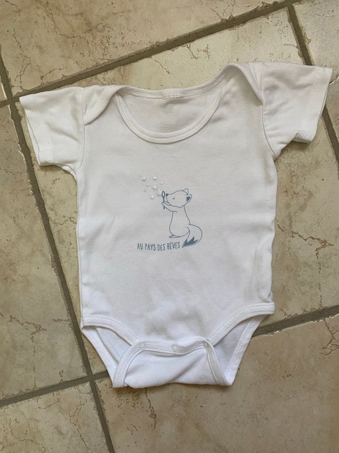 Lot de deux bodies manches courtes 3 mois - photo numéro 3