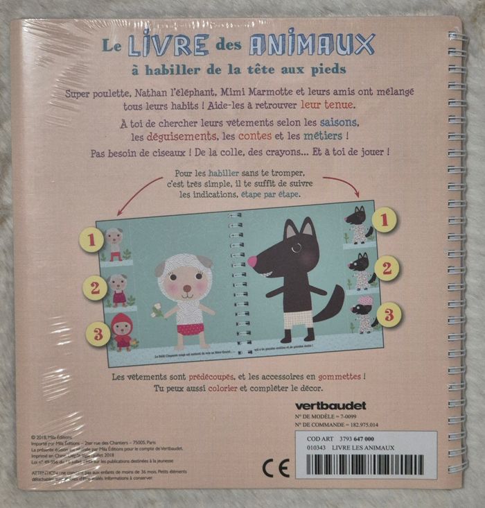 Le livre des animaux à habiller de la tête aux pieds - photo numéro 2