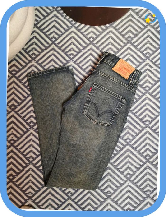 Jean levis Strauss 511 slim w30 L34 gris chiné - photo numéro 7