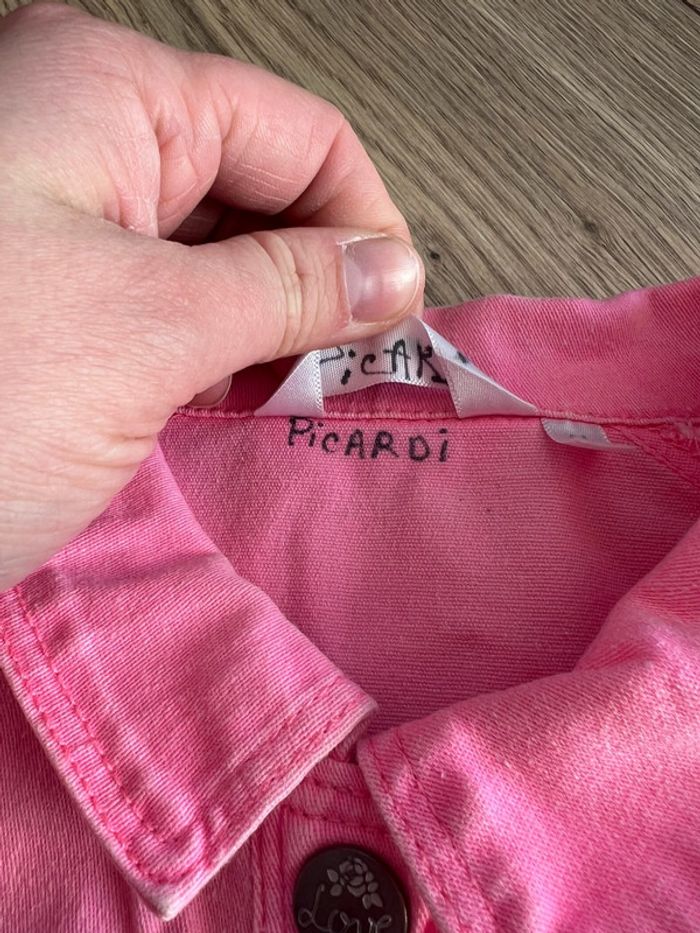 Veste courte demi-saison rose fluo fille 3 ans - photo numéro 7