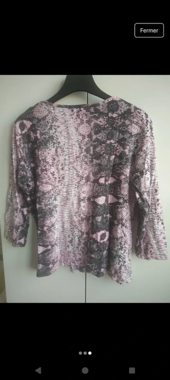 Blouse femme en viscose et élasthanne - photo numéro 3