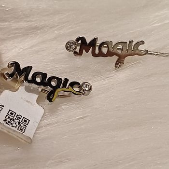 Boucles d'oreilles zag magic en acier inoxydable