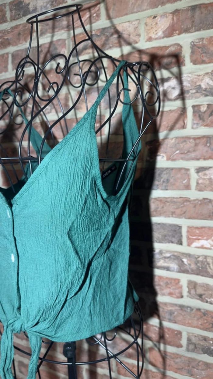 Top vert nylon avec un noeud Shein Taille S / 36 - photo numéro 6