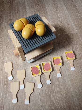 Jouet raclette vertbaudet en bois