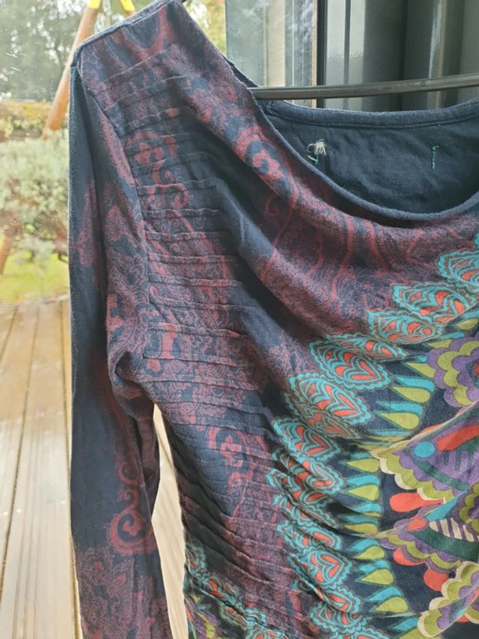 T shirt manches longues desigual - photo numéro 5