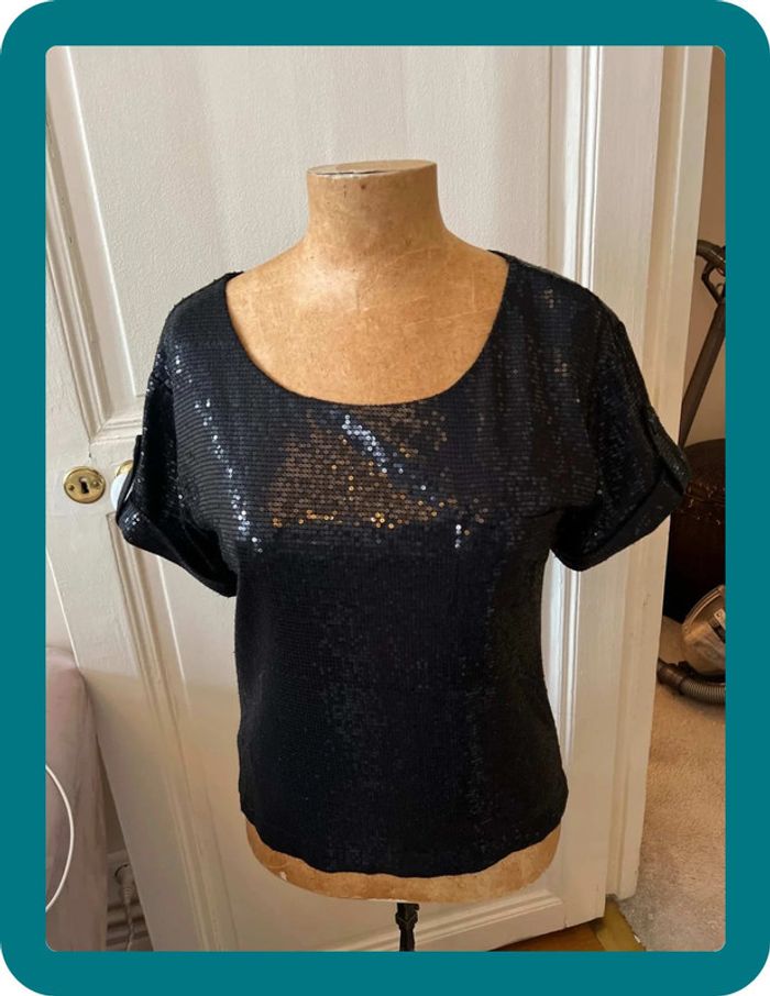 Top à sequins paillettes oversize XS - BCBGeneration - photo numéro 6