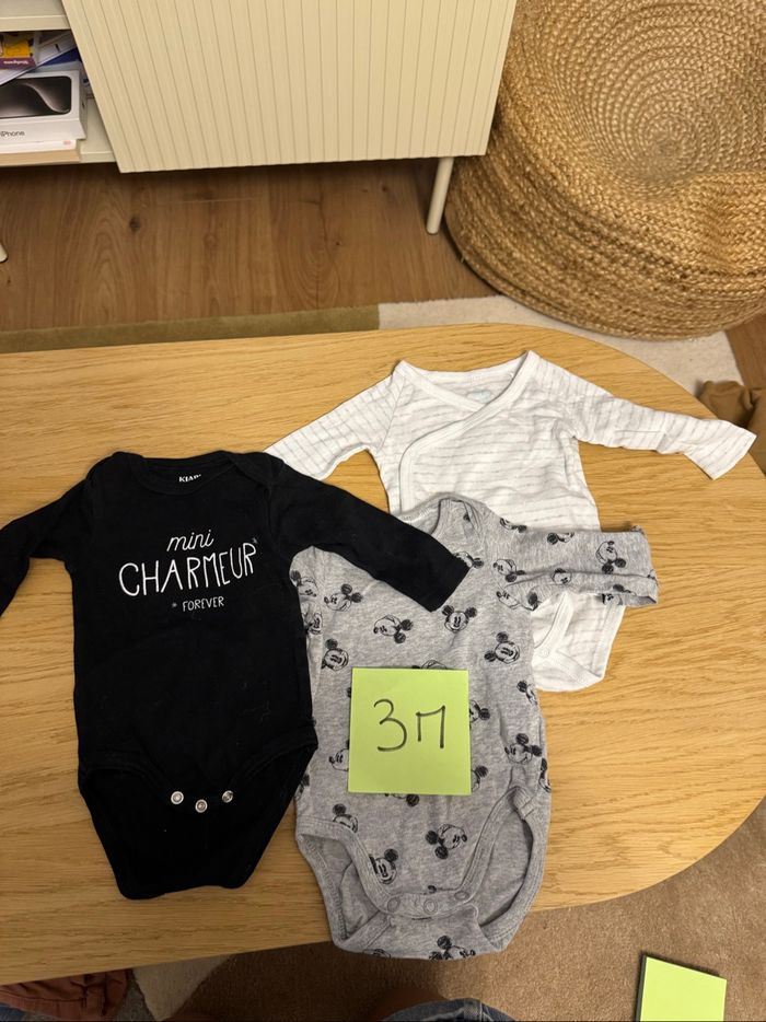 Lot de 3 body manches longues