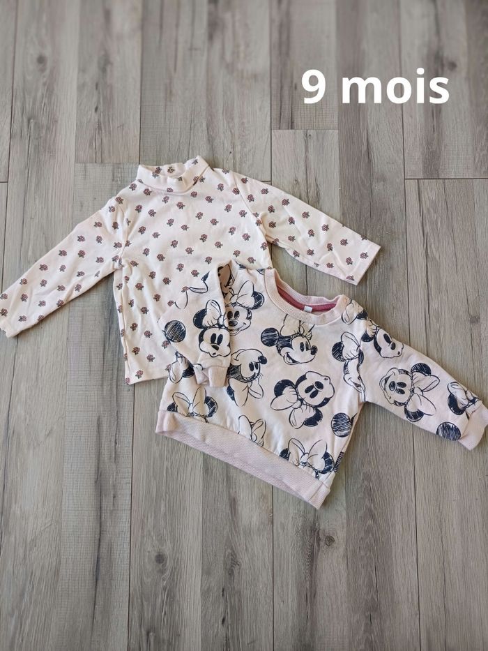 Sweat Minnie taille 9 mois