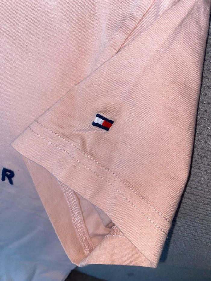 T shirt tommy hilfiger rose - photo numéro 5
