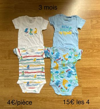 Lot de 4 bodys - CHICCO