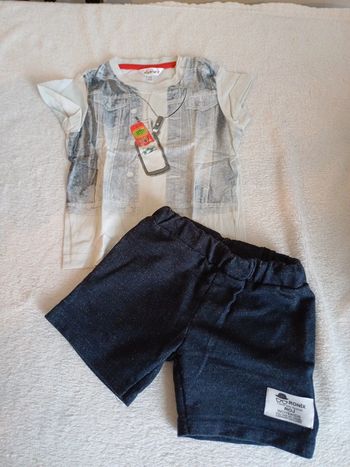 Short avec t-shirt 2 ans Kidkanaï