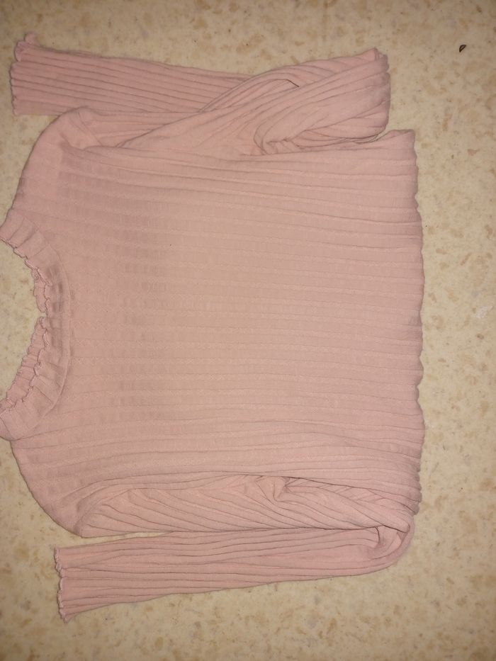 Sous pull femme rose uni Camaïeu Taille S - photo numéro 5