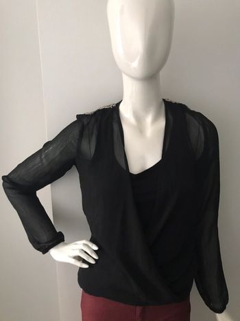 Blouse en voile avec débardeur