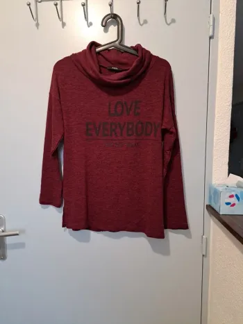 Pull col roulé