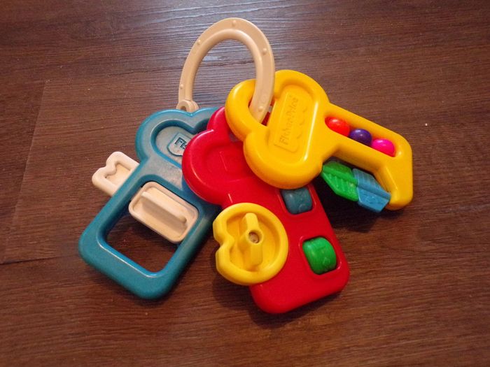 Hochet Jouet 1er âge  3 Grosses Clés D'activités  Fisher Price - photo numéro 2