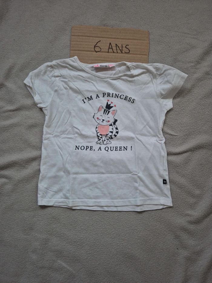 T-shirt fille 6 ans lili marelle
