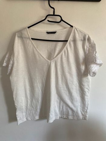 Top manches courtes blanc • Shein • Taille L