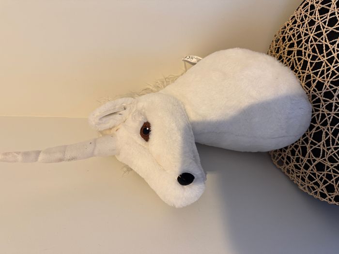 Peluche trophée tête de licorne - photo numéro 2