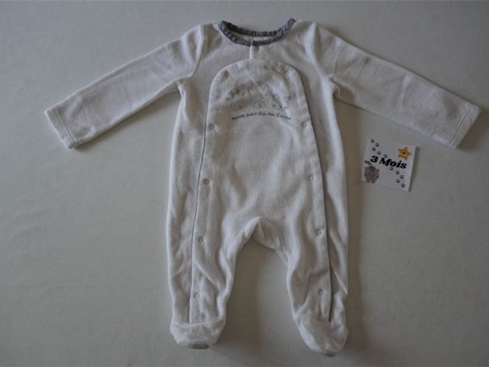 Lot de 3 Pyjamas velours fantaisies 2 Tape à l'oeil + 1 Obaibi - photo numéro 3