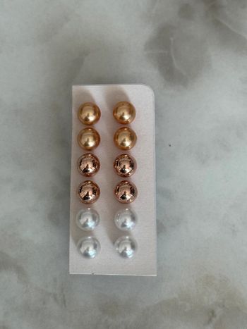 6 paires de boucles d’oreilles