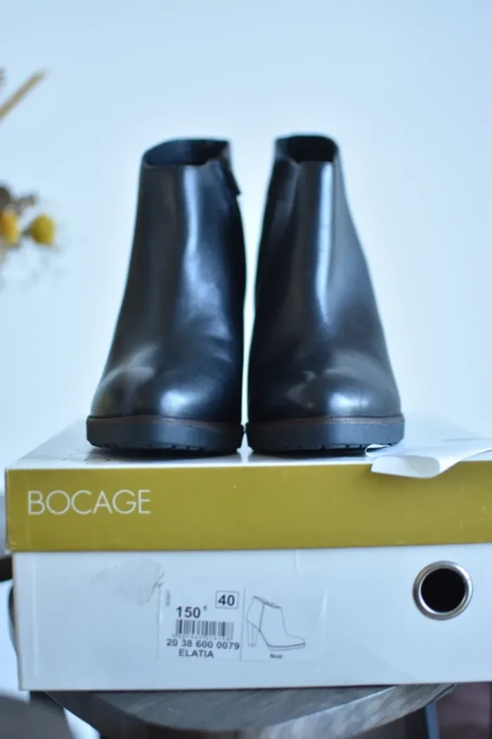 Bottines Bocage en taille 40 - Neuve avec étiquette sur boite - photo numéro 3
